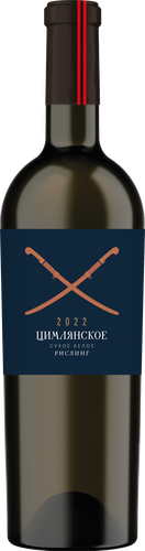 Вино ЦИМЛЯНСКОЕ Рислинг белое сухое, 0.75л