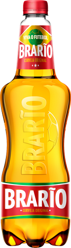 Пиво светлое BRARIO пастеризованное 4,3%, 0.9л, крупный план