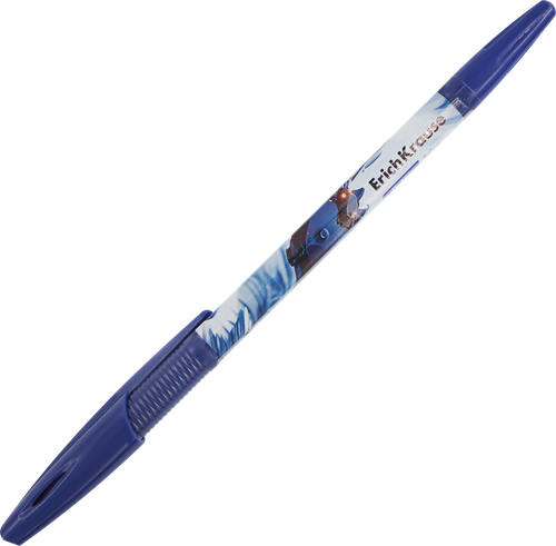 Ручка шариковая ERICHKRAUSE R-301 Техно Дино 0.7, цвет чернил синий, вид