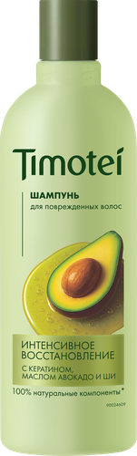 Шампунь для волос TIMOTEI Интенсивное восстановление, 360мл, детальное фото