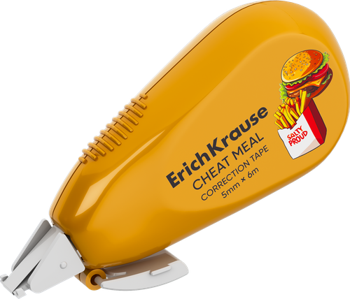Лента корректирующая ERICHKRAUSE Легкий штрих Культ еды, с крышкой, в ассортименте, 5мм, 6м, детальное фото