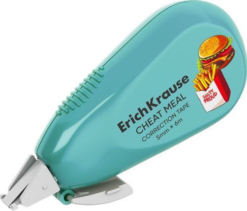 Лента корректирующая ERICHKRAUSE Легкий штрих Культ еды, с крышкой, в ассортименте, 5мм, 6м, фотография