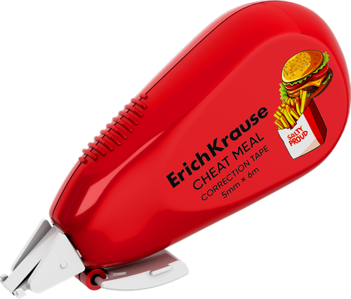 Лента корректирующая ERICHKRAUSE Легкий штрих Культ еды, с крышкой, в ассортименте, 5мм, 6м, картинка