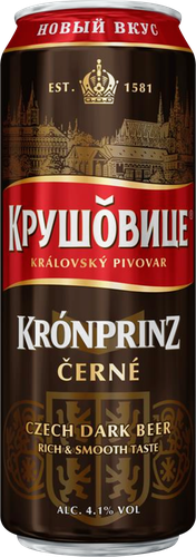 Напиток пивной КРУШОВИЦЕ Черне пастеризованное 4,1%, 0.43л, изображение