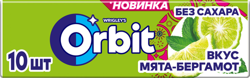 Жевательная резинка ORBIT Мята-бергамот, 13,6г, фотография