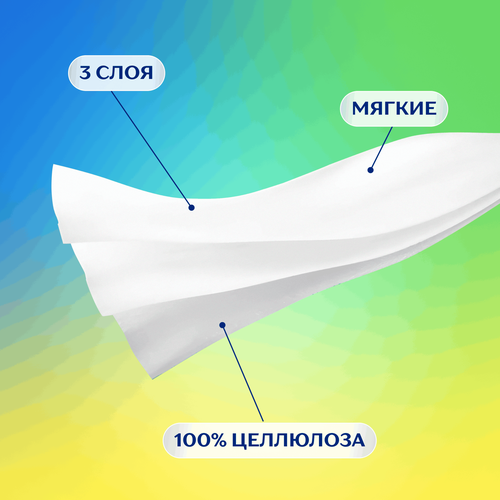 Платочки бумажные носовые ZEMMA Детские 3 слоя, 10шт, фотография