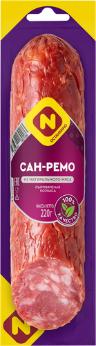 Колбаса сыровяленая ОСТАНКИНО Сан-Ремо, 220г, картинка