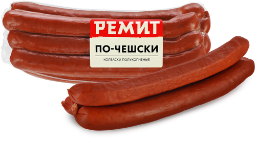 Колбаски полукопченые РЕМИТ По-Чешски, 380г, фото