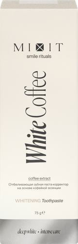 Зубная&nbsp;паста-корректор MIXIT White Coffee отбеливающая, с&nbsp;кофейной&nbsp;эссенцией, 75г, картинка