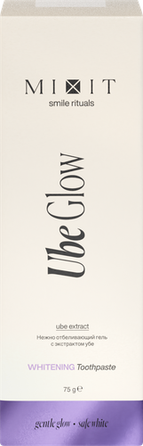 Зубная&nbsp;паста-гель MIXIT Ube&nbsp;Glow для нежного&nbsp;отбеливания, 75г, крупный план