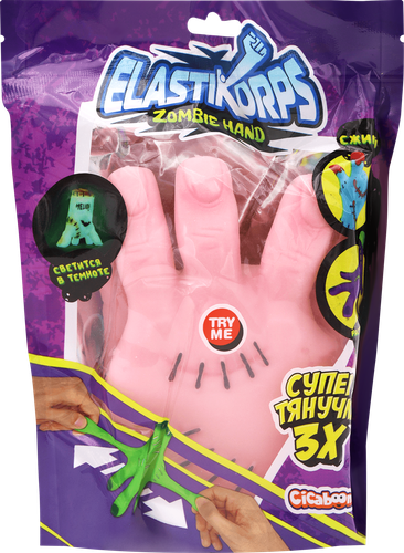 Игрушка ELASTIKORPS Zombie Hand Elasticorps тянучка-рука, в ассортименте, Арт. ZOMB-Л, вид