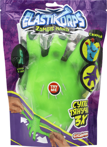 Игрушка ELASTIKORPS Zombie Hand Elasticorps тянучка-рука, в ассортименте, Арт. ZOMB-Л, фотография