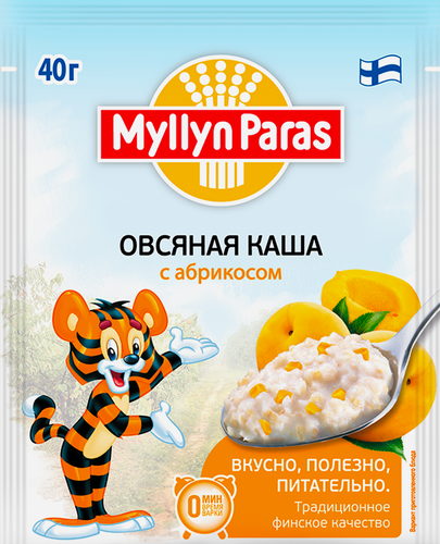 Каша овсяная MYLLYN PARAS С абрикосом, 40г, изображение