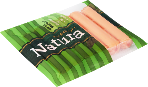 Сосиски NATURA Классические, высший сорт, 320г, картинка