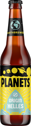 Пиво светлое PLANETS Brewery Helles фильтрованное пастеризованное 4,7%, 0.45л