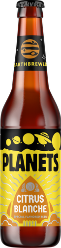 Напиток пивной PLANETS Brewery Blanche Citrus нефильтрованный пастеризованный неосветленный 4%, 0.45л