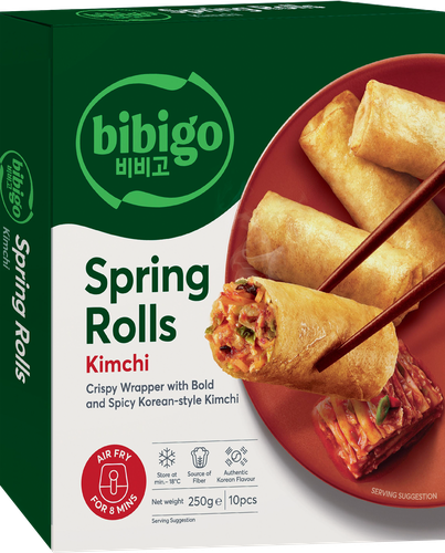 Спринг-роллы BIBIGO С кимчи, 250г, крупный план