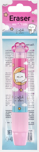 Ластик MESHU Meow, 11,5х1,8х1,8см, изображение