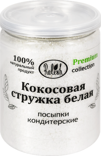 Кокосовая стружка RELISH, 60г, крупный план