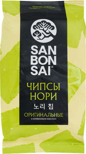 Чипсы нори SANBONSAI Оригинальные, из морских водорослей, 4,5г, изображение