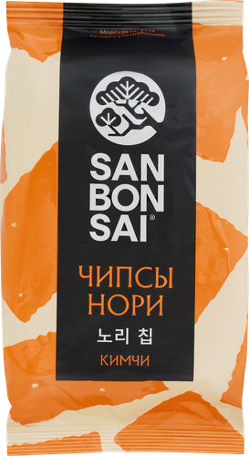 Чипсы нори SANBONSAI Кимчи, из морских водорослей, 4,5г, фото