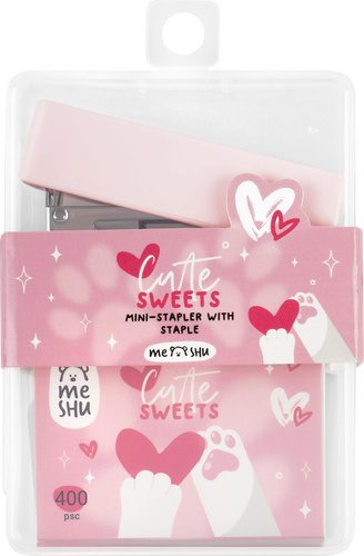 Мини-степлер MESHU Cute sweets, №24/6, скобы, вид
