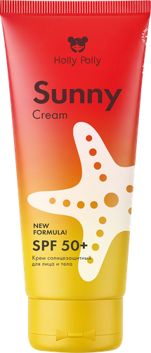 Крем солнцезащитный для лица и тела HOLLY POLLY Sunny New Formula SPF50+, 200мл, фотография