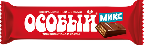 Батончик шоколадный ОСОБЫЙ с вафлями, 40г, детальное фото