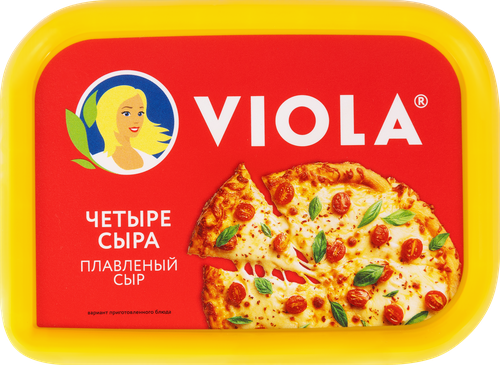 Сыр плавленый VIOLA Четыре сыра 35%, без змж, 190г, изображение
