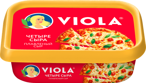 Сыр плавленый VIOLA Четыре сыра 35%, без змж, 190г, крупный план