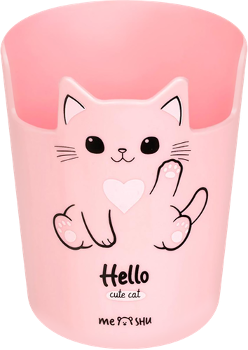 Подставка-стакан MESHU Meow, пластиковая, фотография