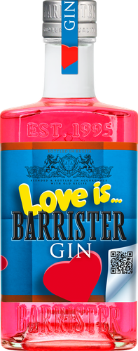 Джин BARRISTER Лав Из дистилированный 43%, 0.7л, фотография