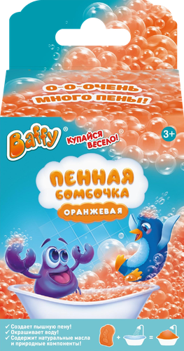 Пена для ванны BAFFY Пенная бомбочка, 75г, вид
