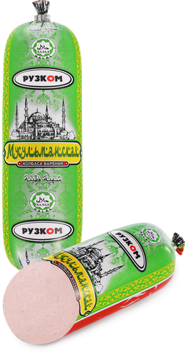 Колбаса вареная РУЗКОМ Мусульманская Халяль, 300г, фото