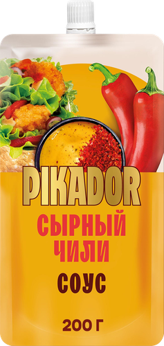 Соус PIKADOR Сырный Чили, 200г, вид