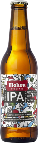 Пиво светлое MAHOU 5 Estrellas Session IPA фильтрованное пастеризованное 4,5%, 0.33л, детальное фото