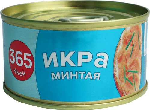 Икра минтая 365 ДНЕЙ непастеризованная, 120г, крупный план