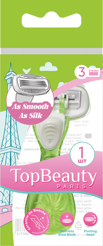 Бритва женская TOPBEAUTY Paris mini3, со сменной кассетой, крупный план