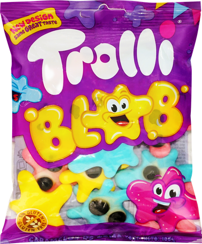 Мармелад жевательный TROLLI Blob Кляксы фруктовый микс, 100г, вид