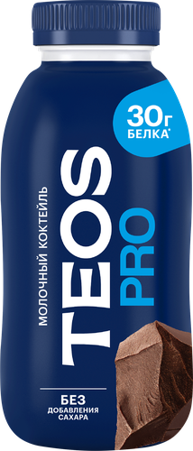 Коктейль молочный TEOS Pro Шоколад, высокобелковый, без змж, 330г, изображение