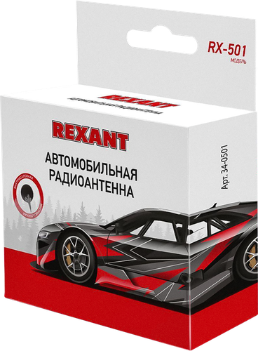 Антенна автомобильная REXANT внутрисалонная (радио), Арт. 34-0501, детальное фото