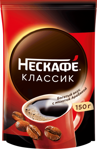 Кофе растворимый НЕСКАФЕ Классик натуральный, 150г, детальное фото