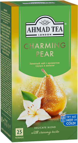 Чай зеленый AHMAD TEA Чарующая Груша, 25пак, фото