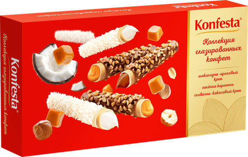 Конфеты КОНФЕСТА Ассорти с классическими вкусами, 150г, детальное фото