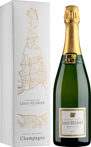 Вино игристое LOUIS REGNIER Champagne Grande Reserve выдержанное белое брют, п/у, 0.75л, картинка