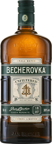 Ликер BECHEROVKA нефильтрованный 38%, десертный, 0.5л, картинка