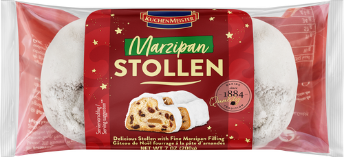 Кекс KUCHENMEISTER Рождественский Штоллен, марципановый, 200г, фото