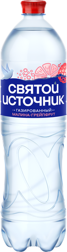Вода СВЯТОЙ ИСТОЧНИК с ароматом малины и грейпфрута газированная, 1.5л, картинка