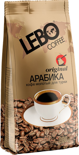 Кофе молотый LEBO Original для турки, 200г, вид
