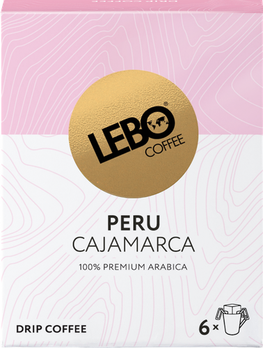 Кофе молотый LEBO Mono Peru, в дрип-пакетах, 63г, вид